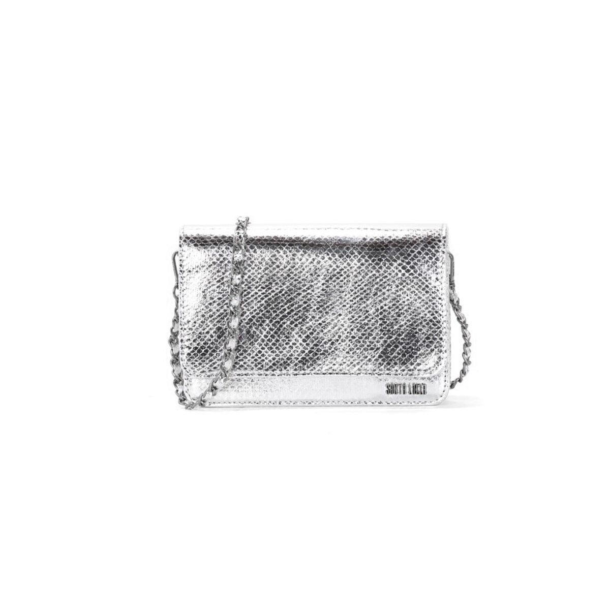 Bolsa Metalizada Alça De Corrente