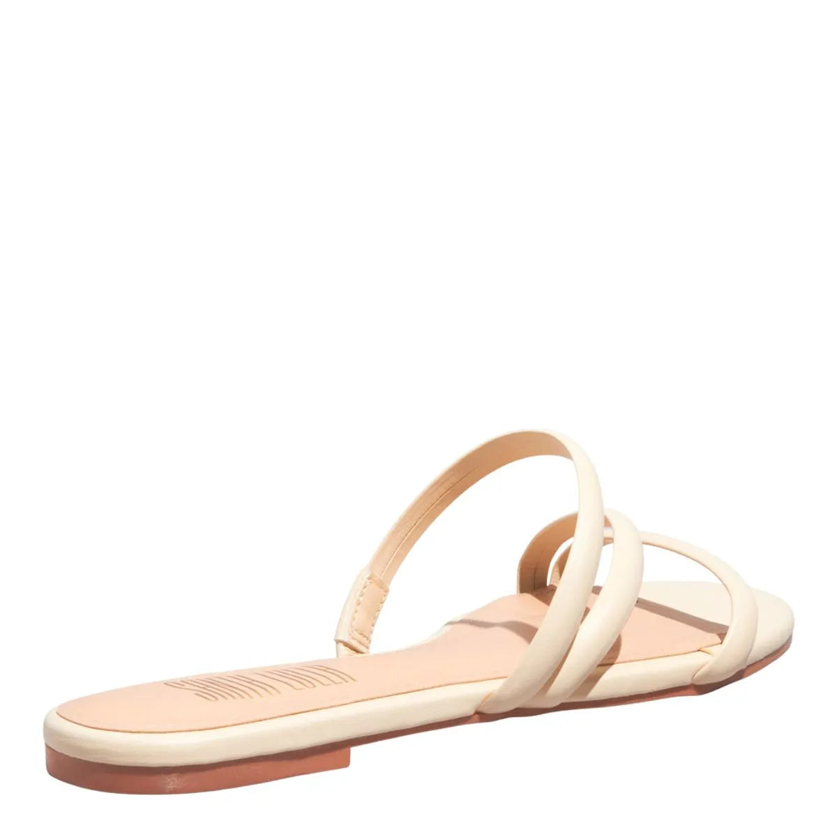 Rasteira Napa Soft Off White Tiras Finas