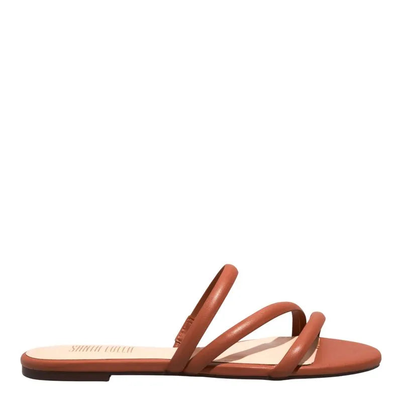 Rasteira Napa Soft Off White Tiras Finas
