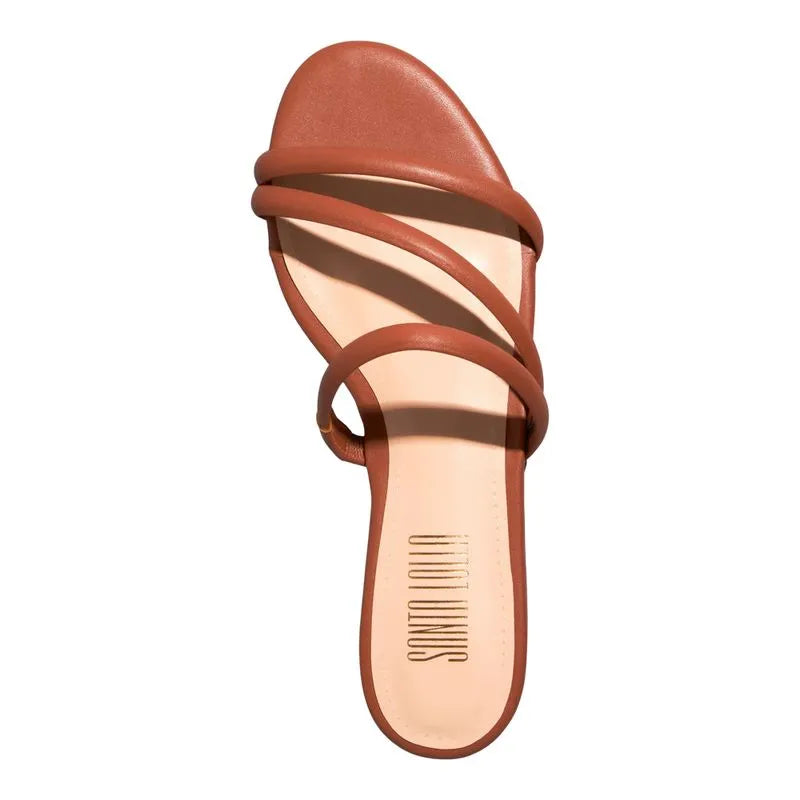 Rasteira Napa Soft Off White Tiras Finas