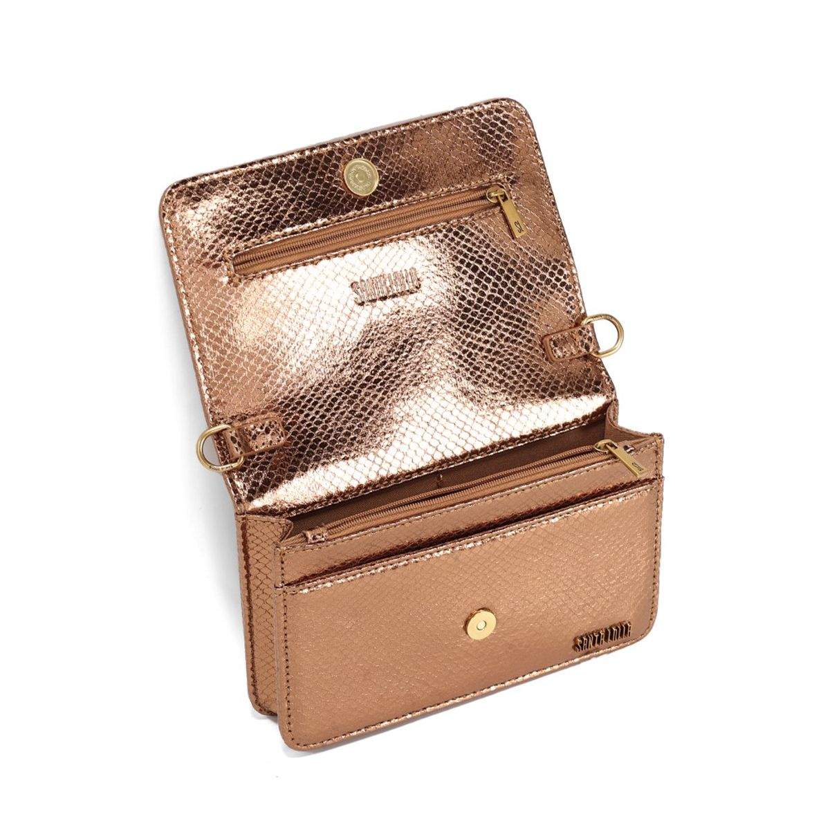 Bolsa Metalizada Alça De Corrente