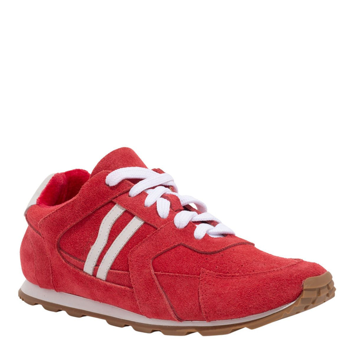Tênis Jogging Couro Camurça