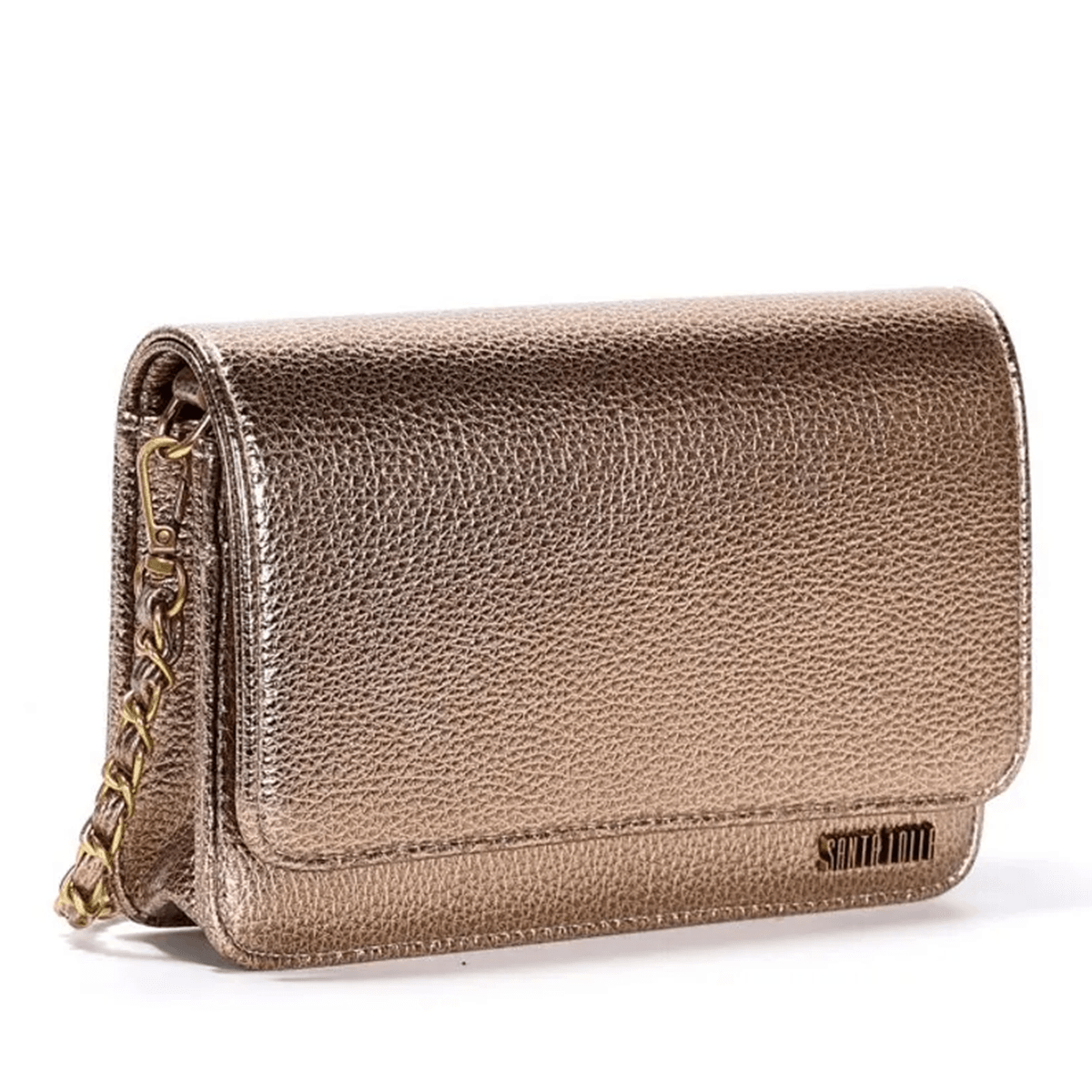 Bolsa Metalizada Alça De Corrente